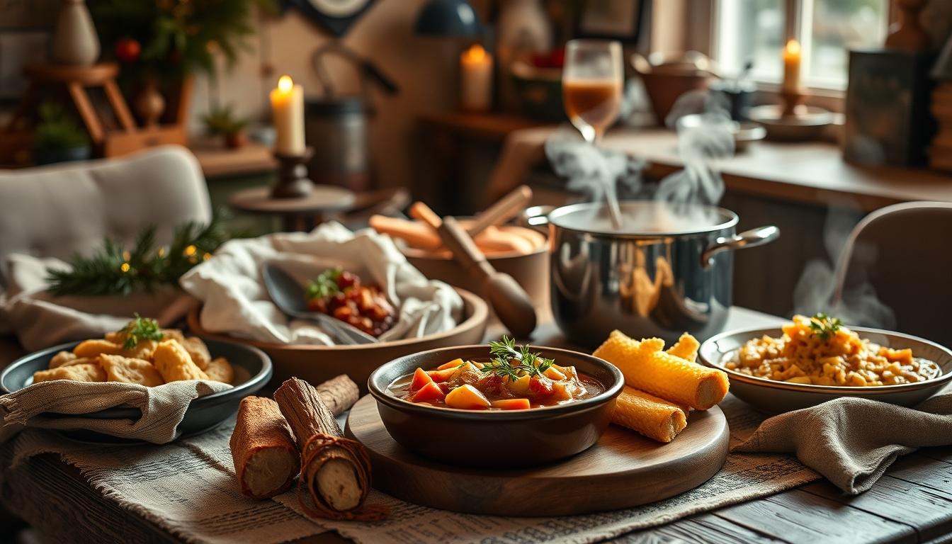 Quick weeknight dinner prepared in a home kitchen